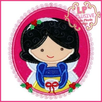 Christmas Princess Cameo 3 4x4 5x7 6x10 SVG