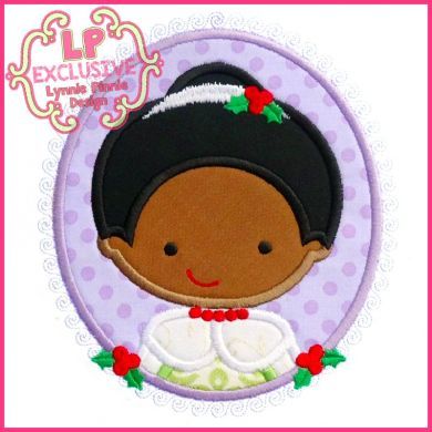 Christmas Princess Cameo 4 4x4 5x7 6x10 SVG