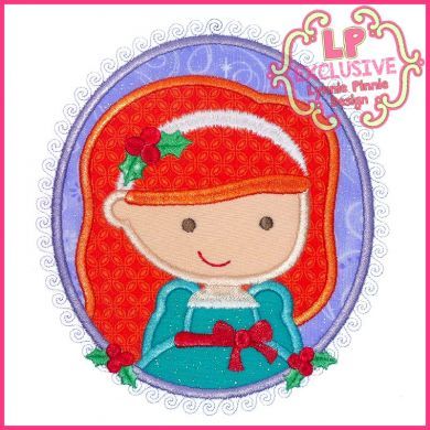 Christmas Princess Cameo 5 4x4 5x7 6x10 SVG