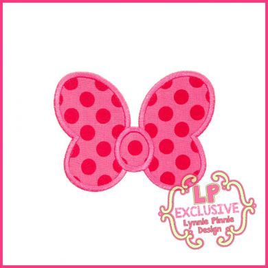 Chunky Bow Applique 4x4 5x7 6x10 7x11 SVG