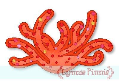 Applique Mystical Sea Coral 4x4 & 5x7