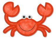 Applique Crab 2 4x4 5x7