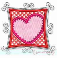 Crafty Heart Applique 4x4 5x7 6x10 7x11 SVG