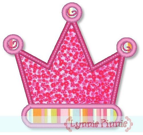 Crown Applique and Mini designs 4x4 5x7 6x10