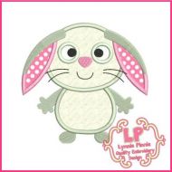 Cute Bunny Applique 4x4 5x7 6x10 7x11 SVG