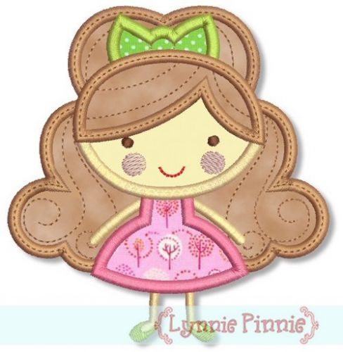 Girly Girl Applique (5) 4x4 5x7