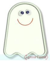 Cute Little Ghost Applique 4x4 5x7 6x10