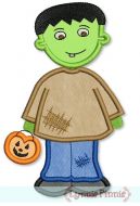 Cutest Li'l Frankenstein Applique 4x4 5x7 6x10