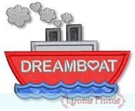 Dreamboat Applique 4x4 5x7 6x10