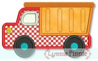 Dump Truck Applique 4x4 5x7