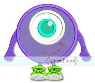 Eyeball Monster Applique 4x4 5x7 6x10 7x11 SVG