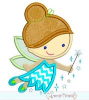 Cutie Princess Fairy Applique 4x4 5x7 6x10