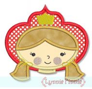 Firefighter Girl Applique 4x4 5x7