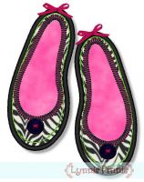 Girly Flats Applique 4x4 5x7 6x10