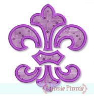 Fleur de lis Applique 4x4 5x7