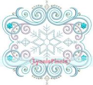 Flourish Frame 4 Embroidery Design 4x4 5x7 6x10