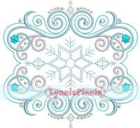 Flourish Frame 4 Embroidery Design 4x4 5x7 6x10