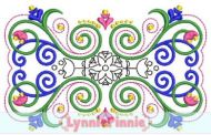 Flourish Frame 5 Embroidery Design 4x4 5x7 6x10