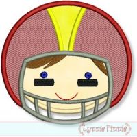 Football Helmet Boy 4x4 5x7 6x10 7x11