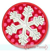 Snowflake with Frame Zig Zag & Satin 4x4 5x7 6x10