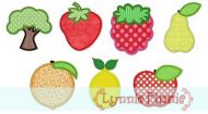 Simple Fruit Applique Set 4x4 5x7