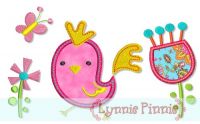 Funky Chicken Applique Set 4x4 5x7