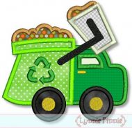 Garbage Truck Applique 4x4 5x7 6x10 7x11