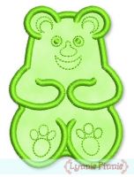 Gummy Bear Applique 4x4 5x7