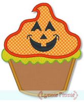 Halloween Cupcake Applique 1 4x4 5x7