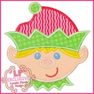 Happy Elf Boy Applique 4x4 5x7 6x10 7x11 SVG