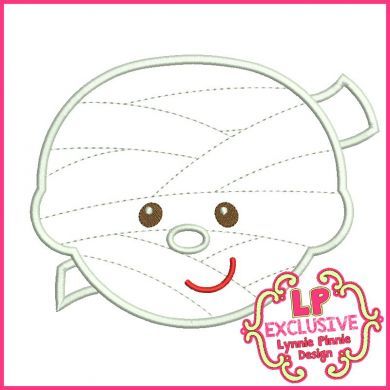 Happy Mummy Applique 4x4 5x7 6x10 7x11 SVG