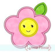 Applique Happy Flower 4x4 & 5x7