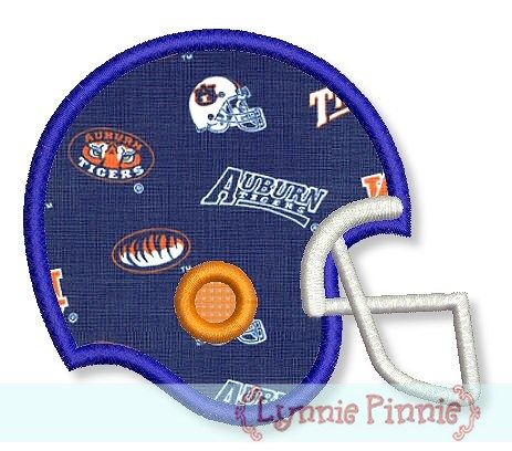 Football Helmet Applique 4x4 5x7 6x10