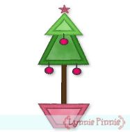 Applique Christmas Tree Planter 4x4 & 5x7