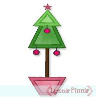 Applique Christmas Tree Planter 4x4 & 5x7