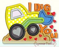 I Dig You Applique 4x4 5x7 6x10