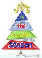 Jesus is the Reason for the Season Christmas Tree 4x4 5x7 6x10