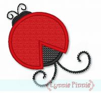 Applique Ladybug 4x4 & 5x7 6x10