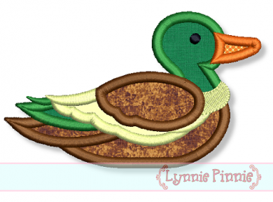 Mallard Duck Applique 4x4 5x7