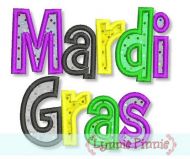 Mardi Gras Applique & Fill 4x4 5x7