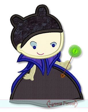 Villain Queen Cutie Applique 4x4 5x7 6x10 SVG