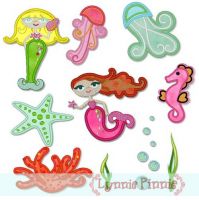 Applique Mystical Mermaids Set 4x4 & 5x7