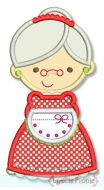 Mrs. Claus Applique 4x4 5x7 6x10