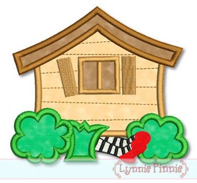 Oz House on Witch Applique 4x4 5x7 6x10 7x11 SVG