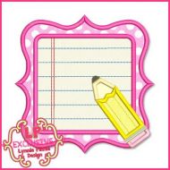 Pretty Pencil Frame 4x4 5x7 6x10 7x11 SVG