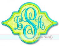 Quatrefoil Applique Frame 1 4x4 5x7 6x10 SVG