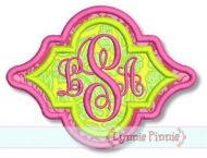 Quatrefoil Applique Frame 2  4x4 5x7 6x10 SVG