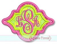 Quatrefoil Applique Frame 2  4x4 5x7 6x10 SVG