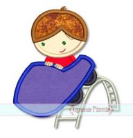 Roller Coaster Boy Applique 4x4 5x7 6x10 7x11 SVG