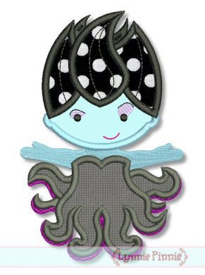 Villain Sea Queen Applique 4x4 5x7 6x10